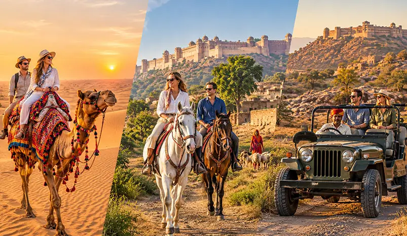 Rajasthan Camel Safari vs Horse Safari vs Jeep Safari